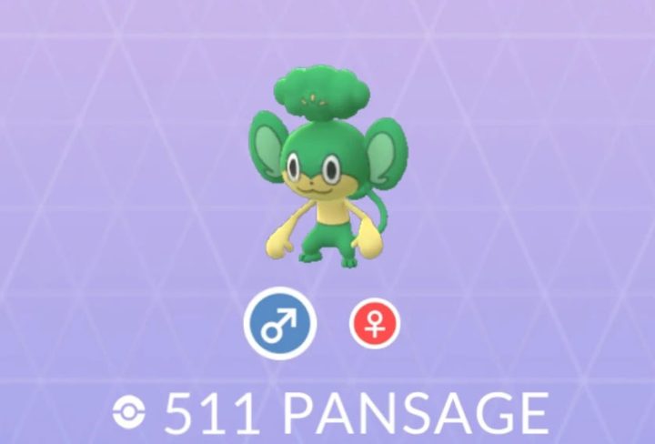 pokemon go pansage pansear panpour locations