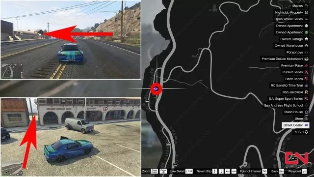 where to find march 13th street dealers gta online