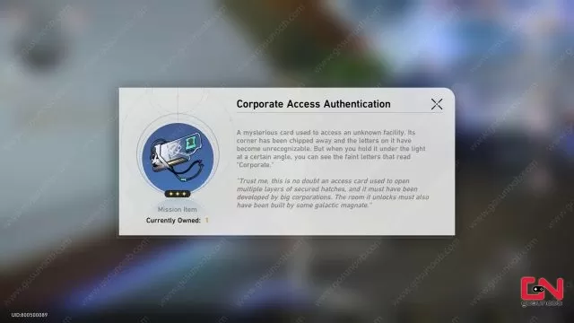 Corporate Access Key Honkai