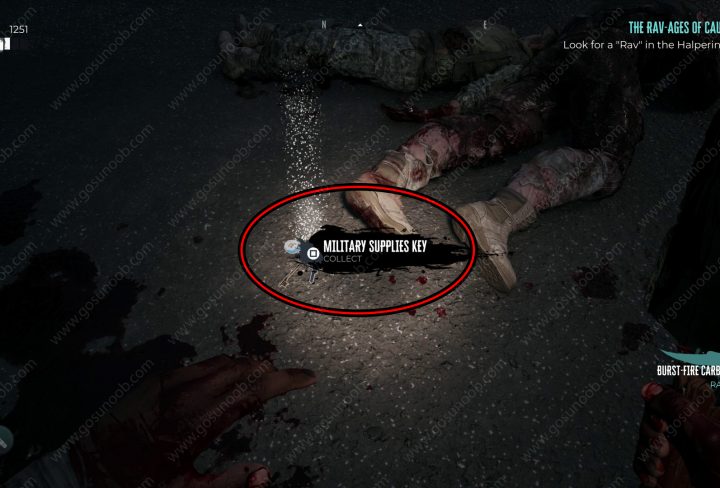 Dead Island 2 Military Supplies Key Location