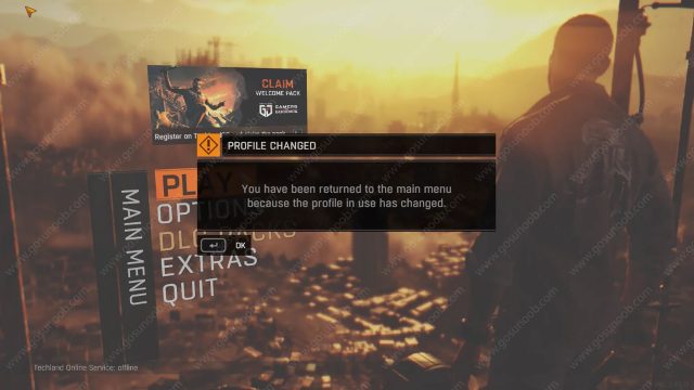 Dying Light Profile Has Changed Error