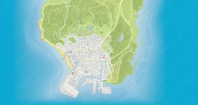 GTA 5 Street Dealers map 7 april 2023 south