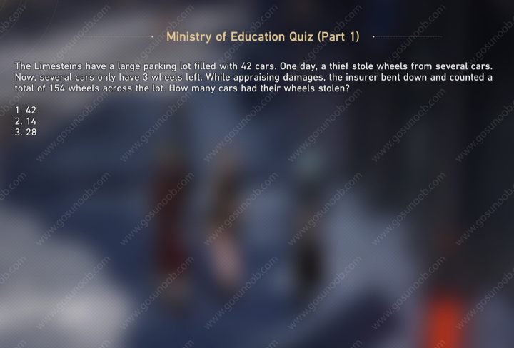 Honkai Star Rail Ministry of Education Quiz Answers