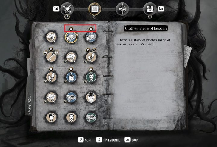 Sherlock Holmes the Awakened 3 Dots Evidence Explained