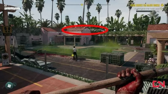 dead island 2 investigate the hotel pool