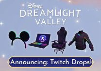 disney dreamlight valley twitch drops laptop mickey ears chair & hoodie