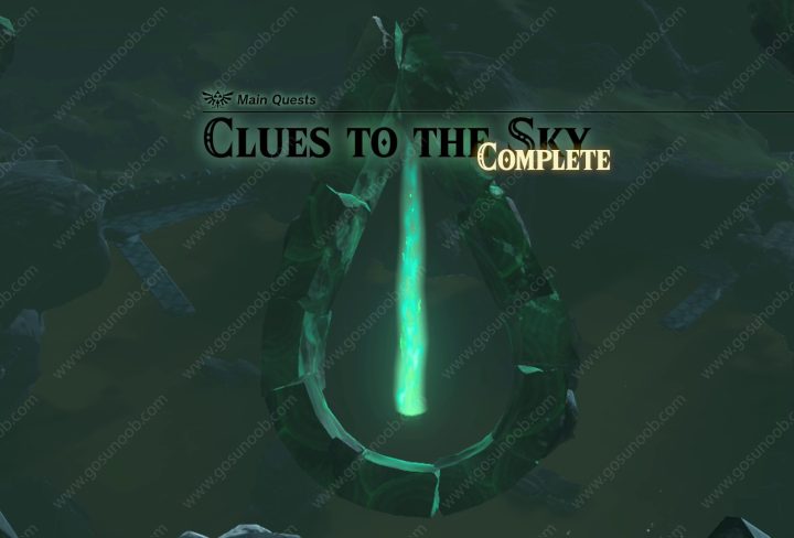 Droplet & Arrow with Mark of the King Zelda TOTK Clues to the Sky
