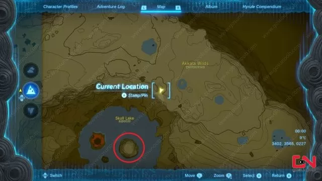 Where to Find Fierce Deity Mask Location Map TOTK