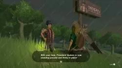 Support President Hudson Sign Post Zelda TOTK