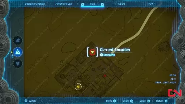 Gerudo Shelter Entrance Map Zelda TOTK