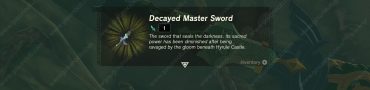 How to Repair Decayed Master Sword Zelda Tears of the Kingdom