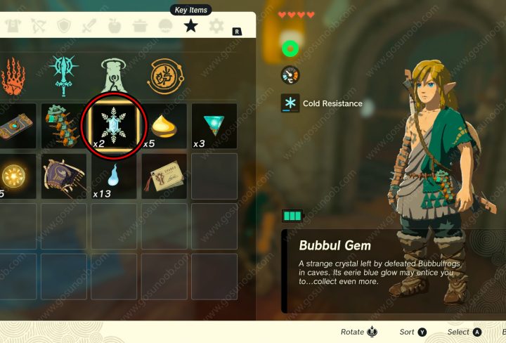 How to Use Bubbul Gem Zelda Tears of the Kingdom