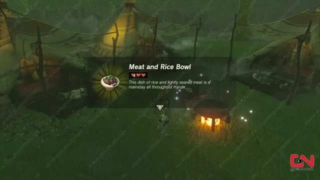 Princess Zelda’s recipe Meat and Rice Bowl TOTK