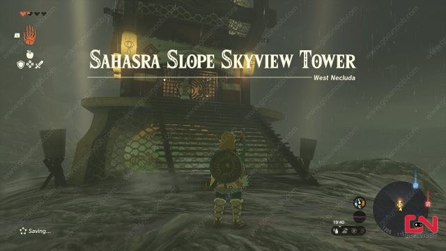 Sahasra Slope Skyview Tower Zelda TOTK, Cave & Mushrooms