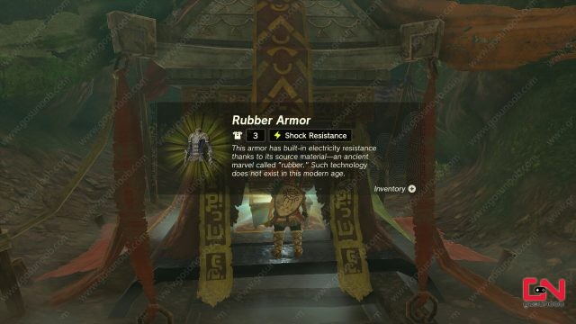 Shock Resistance Rubber Armor Location Zelda TOTK