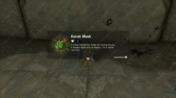 The Korok Mask is in the chest