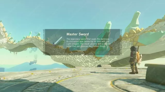 The Master Sword Zelda TotK