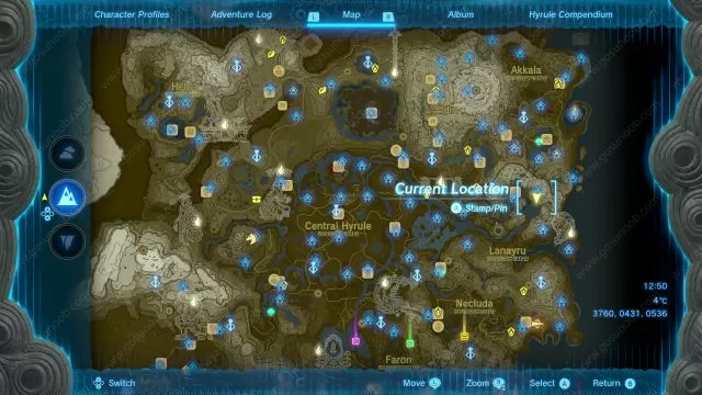 The Moonlit Princess location in Zelda Tears of the Kingdom