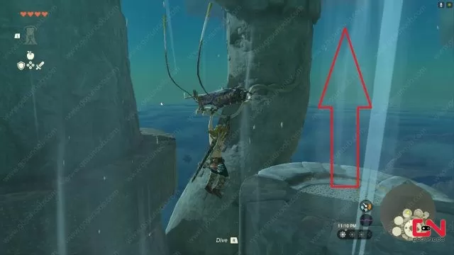 How to Enter Tunnel With Red Beams on Zonaite Forge Island in Zelda TOTK