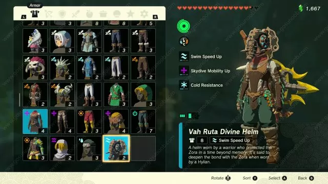 Vah Ruta Divine Helm Zelda TotK