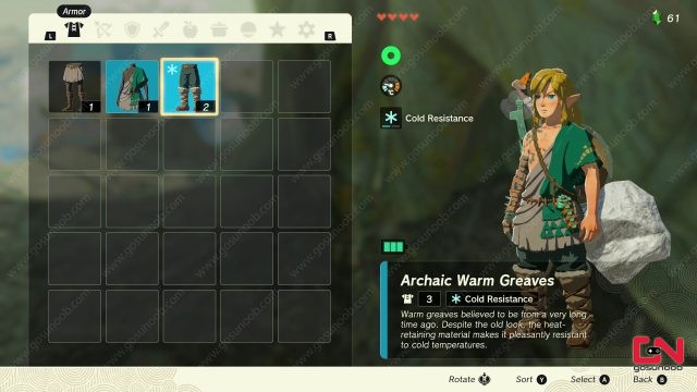 Where to Find Cold Resistance Armor Early Zelda TOTK