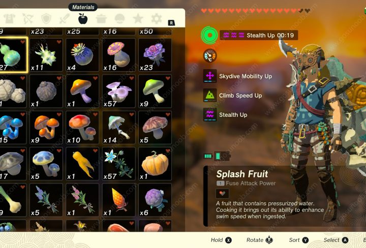 Where to Find Splash Fruit Zelda TOTK