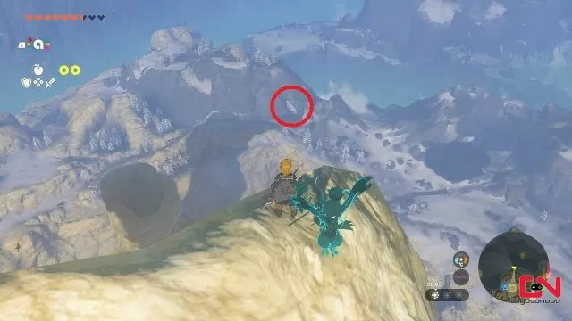 White Bird atop the shadow of Vah Medoh's Perch in Zelda TOTK