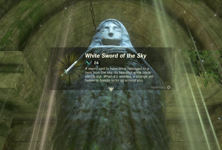 White Sword of the Sky Zelda TOTK, Mother Goddess Statue