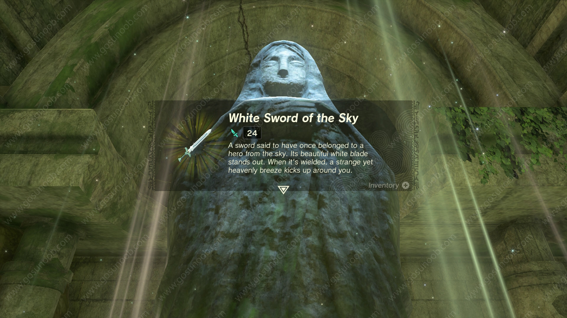 White Sword Of The Sky Zelda TOTK Mother Goddess Statue   White Sword Of The Sky Zelda TOTK Mother Goddess Statue 