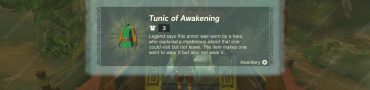 Zelda TOTK Misko's Treasure of Awakening 1, Tunic of Awakening