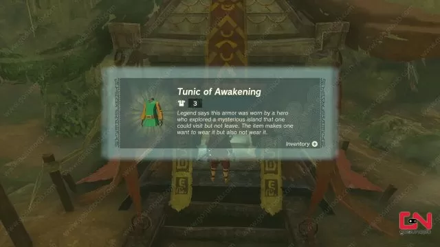 Zelda TOTK Misko's Treasure of Awakening 1, Tunic of Awakening