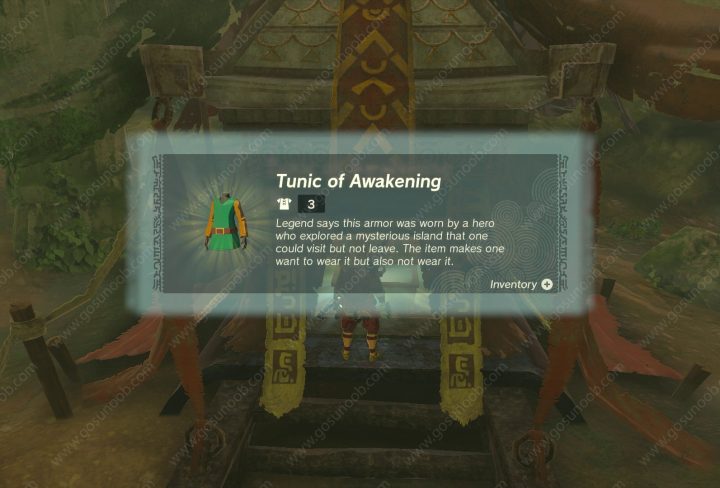 Zelda TOTK Misko's Treasure of Awakening 1, Tunic of Awakening