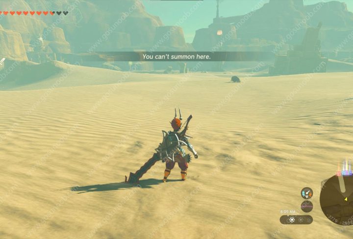 Zelda-Tears-of-the-Kingdom-Cant-Summon-Here-Fix