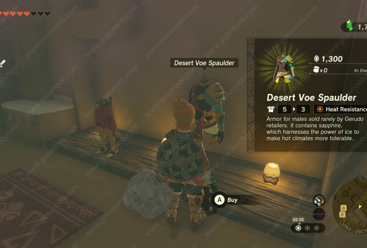 Zelda Tears of the Kingdom Heat Resistance Armor