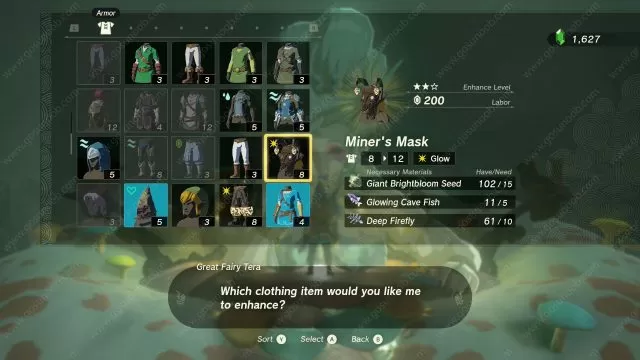 Zelda tears of the Kingdom Miners Mask