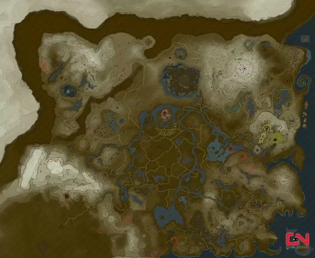 TOTK Blue Lynel locations Map