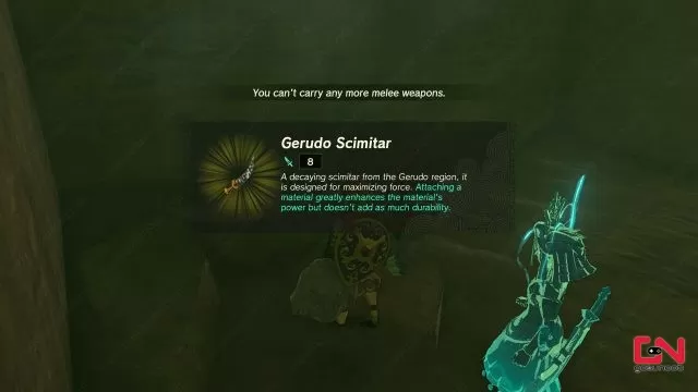 gerudo shield & scimitar zelda totK pride of the gerudo