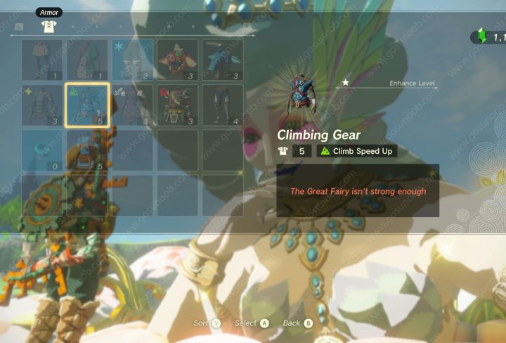 great fairy isnt strong enough zelda tears of the kingdom