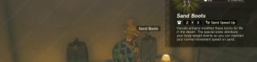 snow boots sand boots location zelda tears of the kingdom