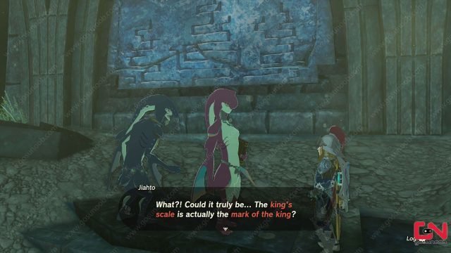 totk clue about watery bridge sidon of the zora