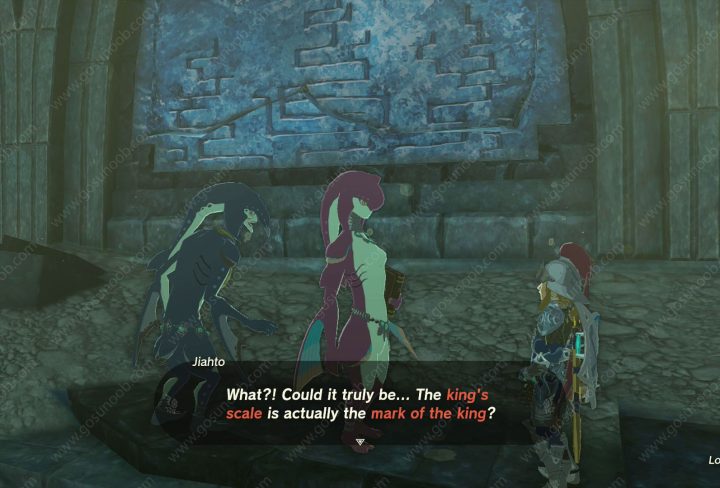 totk clue about watery bridge sidon of the zora