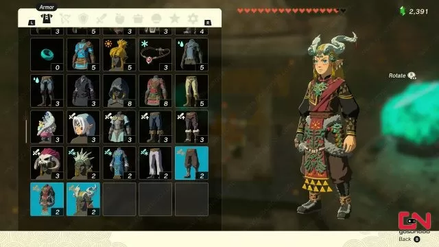 zelda totk ember armor set locations