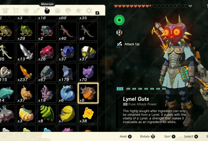 zelda totk lynel guts farming drop rate bugged