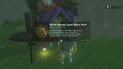 zelda totk white maned lynel mace horn