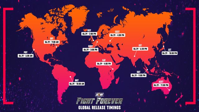 AEW Fight Forever Global Launch Date and Times