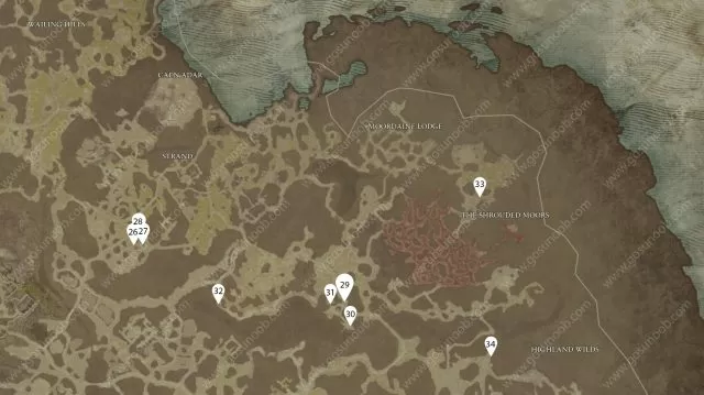 D4 Scosglen side quests strand Shrouded Moors