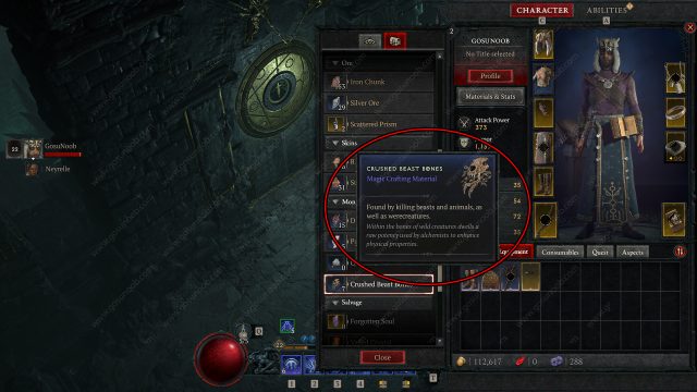 Diablo 4 Crushed Beast Bones Locations