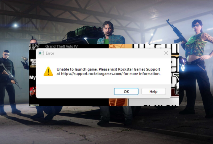 GTA Online Unable to Launch The Game, Please visit Rockstar Games Support