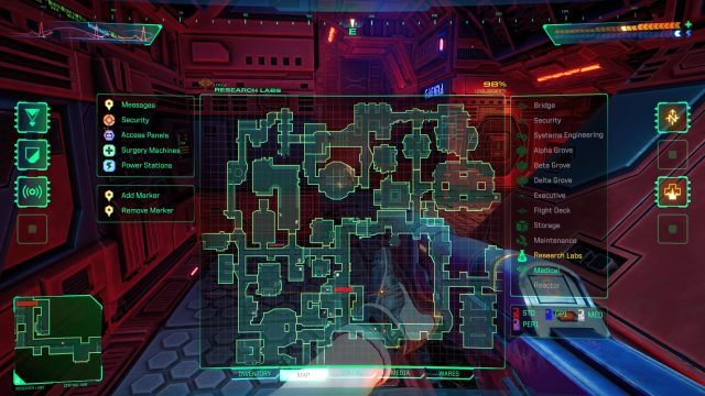 System Shock review map