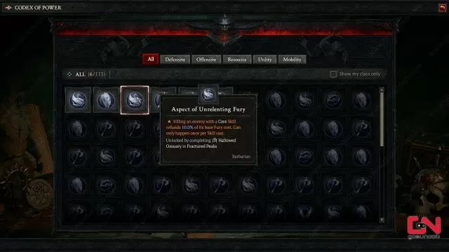 diablo 4 how to equip aspects